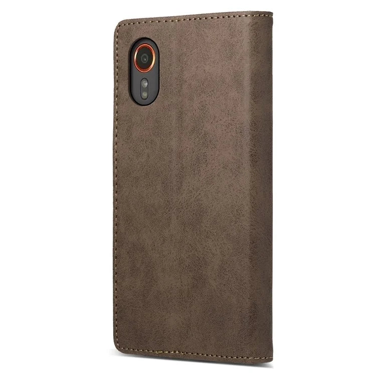 DF-05 For Samsung Galaxy Xcover 7 Leather Case Shockproof Wallet Phone Cover
