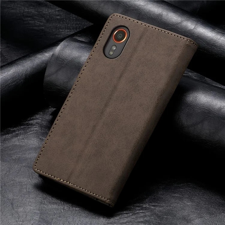 DF-05 For Samsung Galaxy Xcover 7 Leather Case Shockproof Wallet Phone Cover