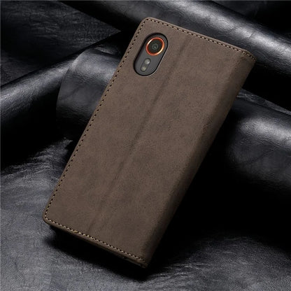 DF-05 For Samsung Galaxy Xcover 7 Leather Case Shockproof Wallet Phone Cover