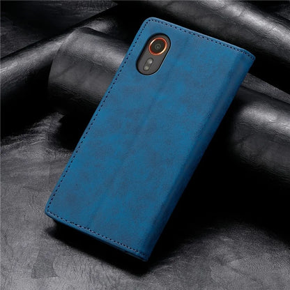 DF-05 For Samsung Galaxy Xcover 7 Leather Case Shockproof Wallet Phone Cover