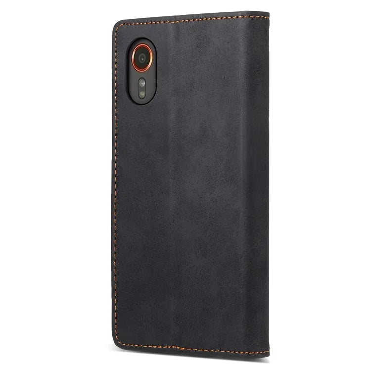 DF-05 For Samsung Galaxy Xcover 7 Leather Case Shockproof Wallet Phone Cover