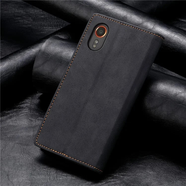 DF-05 For Samsung Galaxy Xcover 7 Leather Case Shockproof Wallet Phone Cover