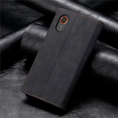 DF-05 For Samsung Galaxy Xcover 7 Leather Case Shockproof Wallet Phone Cover