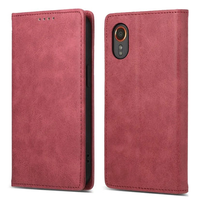 DF-05 For Samsung Galaxy Xcover 7 Leather Case Shockproof Wallet Phone Cover