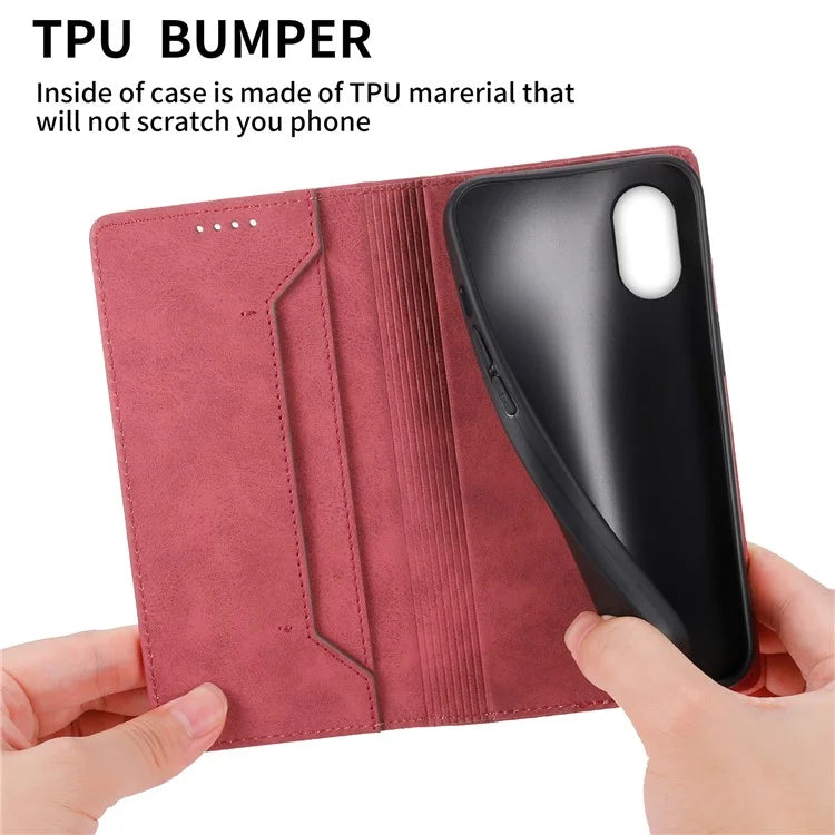 DF-05 For Samsung Galaxy Xcover 7 Leather Case Shockproof Wallet Phone Cover