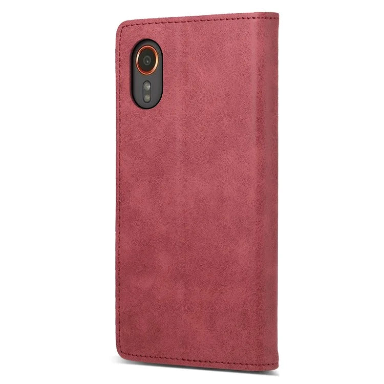 DF-05 For Samsung Galaxy Xcover 7 Leather Case Shockproof Wallet Phone Cover