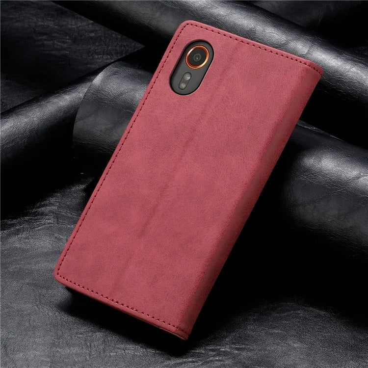 DF-05 For Samsung Galaxy Xcover 7 Leather Case Shockproof Wallet Phone Cover