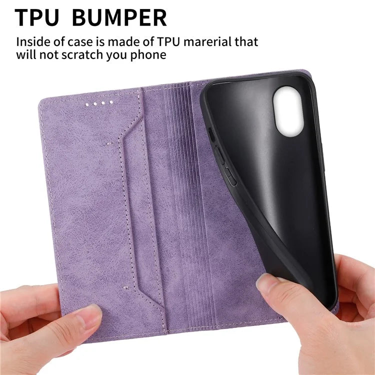 DF-05 For Samsung Galaxy Xcover 7 Leather Case Shockproof Wallet Phone Cover