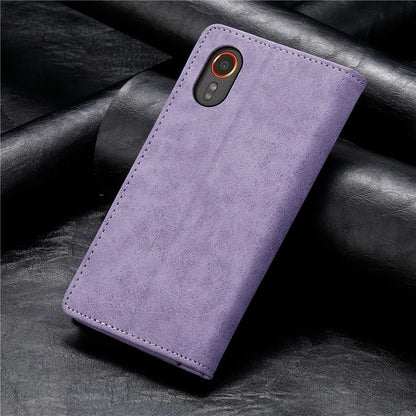 DF-05 For Samsung Galaxy Xcover 7 Leather Case Shockproof Wallet Phone Cover