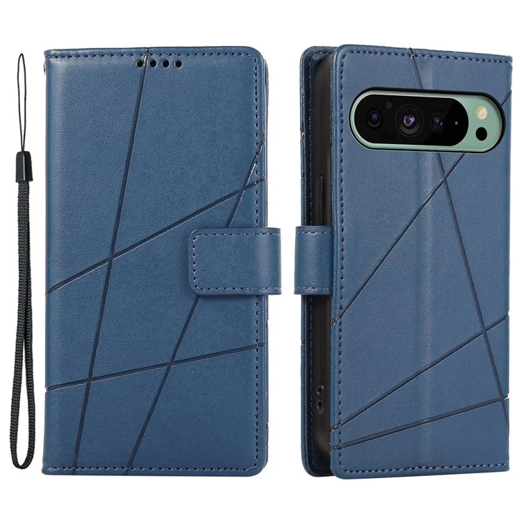 DF-06 For Motorola Moto G Stylus 5G (2024) Case PU Leather Line Imprinted Flip Phone Cover with Wallet