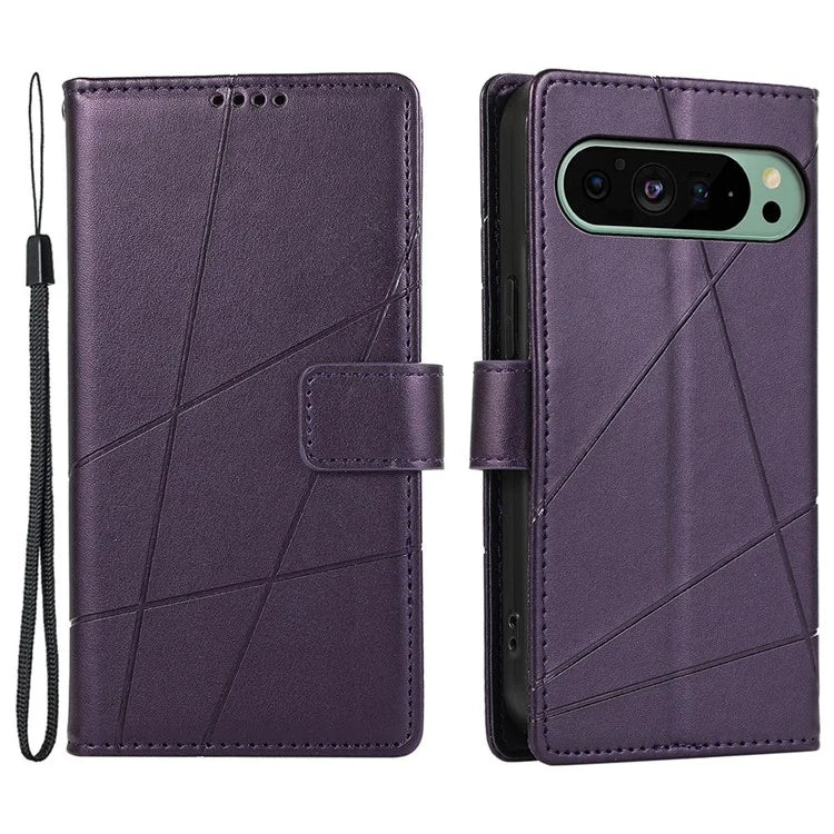 DF-06 For Motorola Moto G Stylus 5G (2024) Case PU Leather Line Imprinted Flip Phone Cover with Wallet