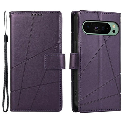 DF-06 For Motorola Moto G Stylus 5G (2024) Case PU Leather Line Imprinted Flip Phone Cover with Wallet