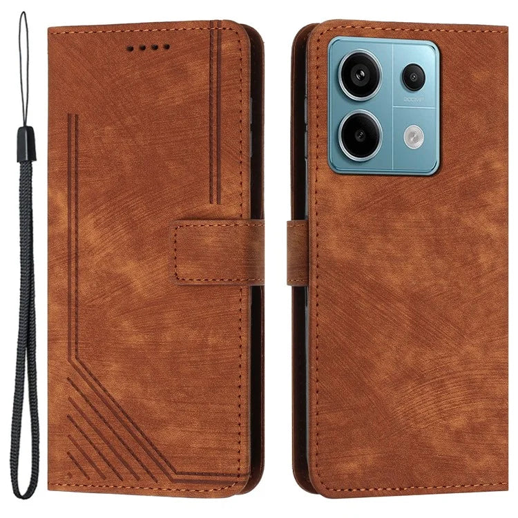For Xiaomi Redmi Note 13 Pro 4G / Poco M6 Pro 4G Case Leather Skin Touch Feeling Phone Cover