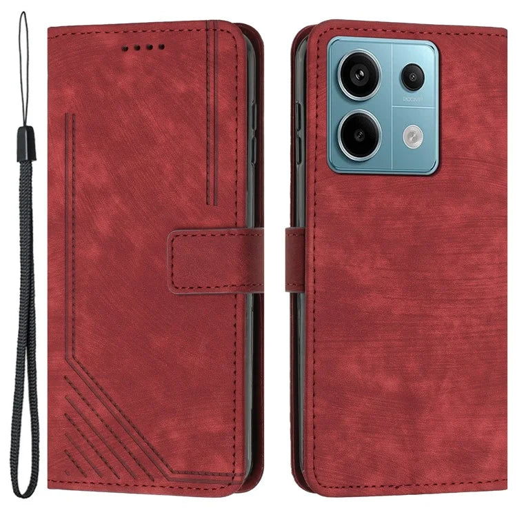 For Xiaomi Redmi Note 13 Pro 4G / Poco M6 Pro 4G Case Leather Skin Touch Feeling Phone Cover