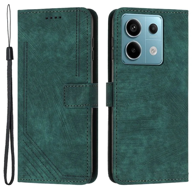 For Xiaomi Redmi Note 13 Pro 4G / Poco M6 Pro 4G Case Leather Skin Touch Feeling Phone Cover