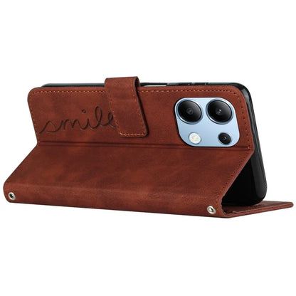 For Xiaomi Redmi Note 13 4G Case Handbag PU Leather Wallet Phone Cover