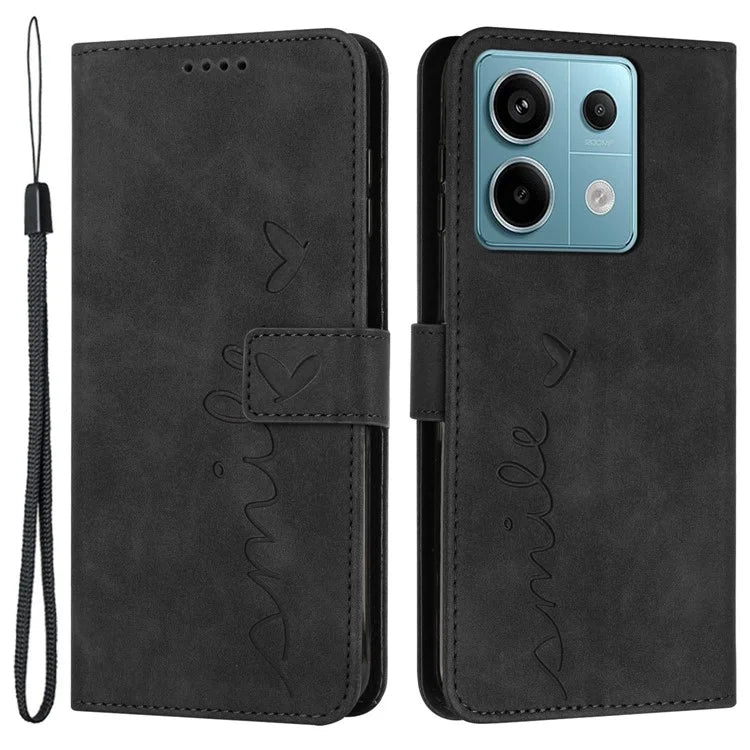 For Xiaomi Redmi Note 13 Pro 4G / Poco M6 Pro 4G Case Imprinted PU Leather Stand Phone Cover