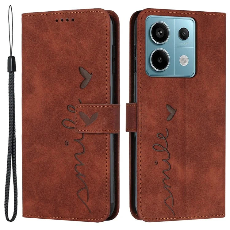For Xiaomi Redmi Note 13 Pro 4G / Poco M6 Pro 4G Case Imprinted PU Leather Stand Phone Cover