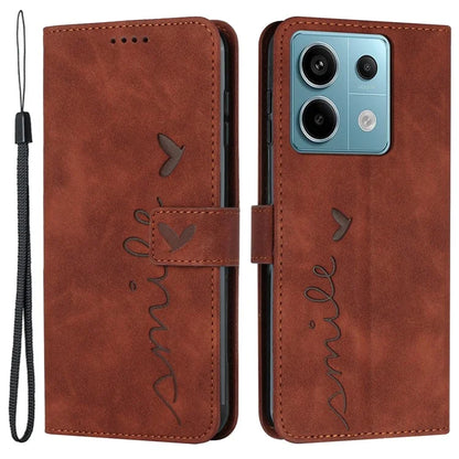 For Xiaomi Redmi Note 13 Pro 4G / Poco M6 Pro 4G Case Imprinted PU Leather Stand Phone Cover