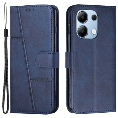 For Xiaomi Redmi Note 13 4G Case PU Leather+TPU Stand Magnetic Closure Shockproof Phone Cover