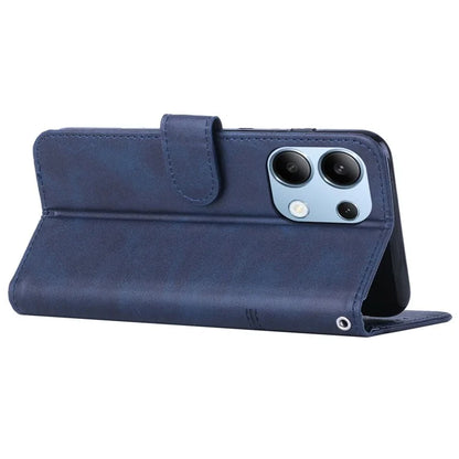 For Xiaomi Redmi Note 13 4G Case PU Leather+TPU Stand Magnetic Closure Shockproof Phone Cover