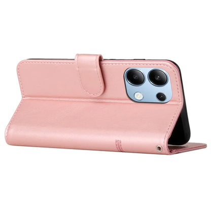 For Xiaomi Redmi Note 13 4G Case PU Leather+TPU Stand Magnetic Closure Shockproof Phone Cover