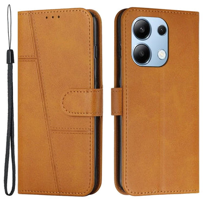For Xiaomi Redmi Note 13 4G Case PU Leather+TPU Stand Magnetic Closure Shockproof Phone Cover