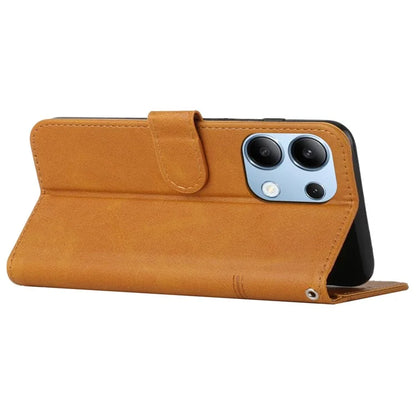 For Xiaomi Redmi Note 13 4G Case PU Leather+TPU Stand Magnetic Closure Shockproof Phone Cover