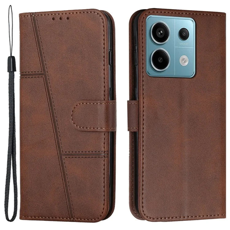 For Xiaomi Redmi Note 13 Pro 4G / Poco M6 Pro 4G Wallet Case PU Leather Flip Phone Cover