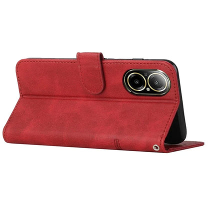 For Realme C67 4G Case Stitiching PU Leather Wallet Shockproof Phone Cover