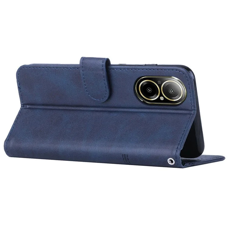 For Realme C67 4G Case Stitiching PU Leather Wallet Shockproof Phone Cover
