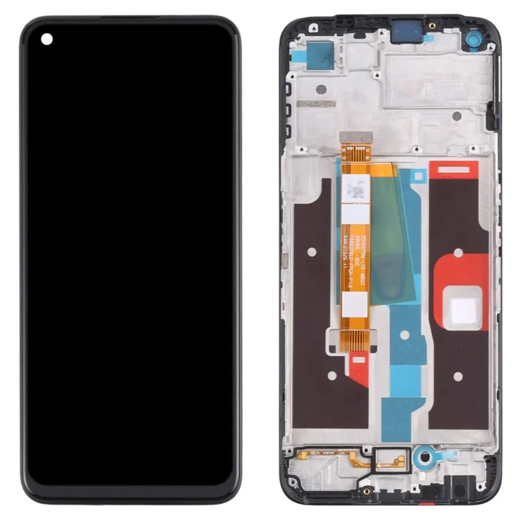 For Realme 8i Grade C LCD Screen and Digitizer Assembly + Frame Replacement Part (without Logo)