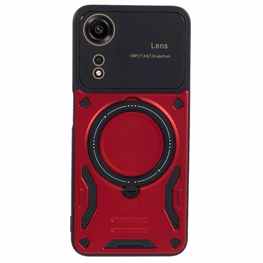 For Oppo A78 4G Magnetic Phone Case PC+TPU Anti-scratch Cover with Kickstand