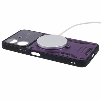 For Xiaomi Redmi 13C 4G / Poco C65 4G Kickstand Case PC+TPU Back Phone Cover Compatible with MagSafe