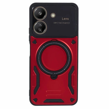 For Xiaomi Redmi 13C 4G / Poco C65 4G Kickstand Case PC+TPU Back Phone Cover Compatible with MagSafe