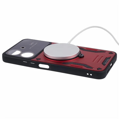 For Xiaomi Redmi 13C 4G / Poco C65 4G Kickstand Case PC+TPU Back Phone Cover Compatible with MagSafe