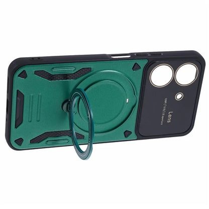 For Xiaomi Redmi 13C 4G / Poco C65 4G Kickstand Case PC+TPU Back Phone Cover Compatible with MagSafe