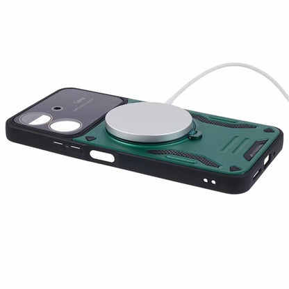 For Xiaomi Redmi 13C 4G / Poco C65 4G Kickstand Case PC+TPU Back Phone Cover Compatible with MagSafe