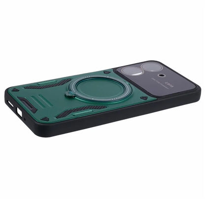 For Xiaomi Redmi 13C 4G / Poco C65 4G Kickstand Case PC+TPU Back Phone Cover Compatible with MagSafe