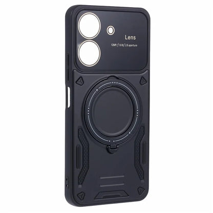 For Xiaomi Redmi 13C 4G / Poco C65 4G Kickstand Case PC+TPU Back Phone Cover Compatible with MagSafe