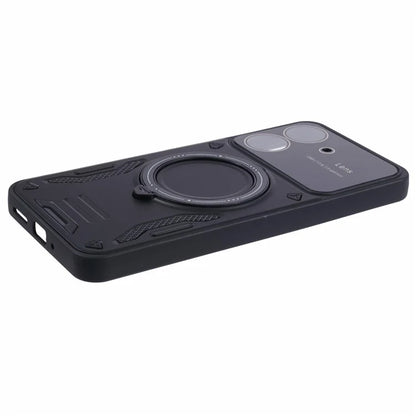 For Xiaomi Redmi 13C 4G / Poco C65 4G Kickstand Case PC+TPU Back Phone Cover Compatible with MagSafe