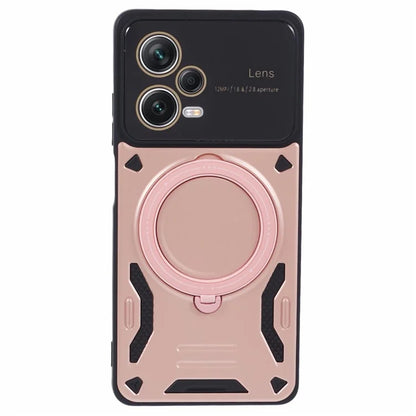 For Xiaomi Redmi Note 12 Pro+ 5G Case PC+TPU Kickstand Phone Cover Compatible with MagSafe
