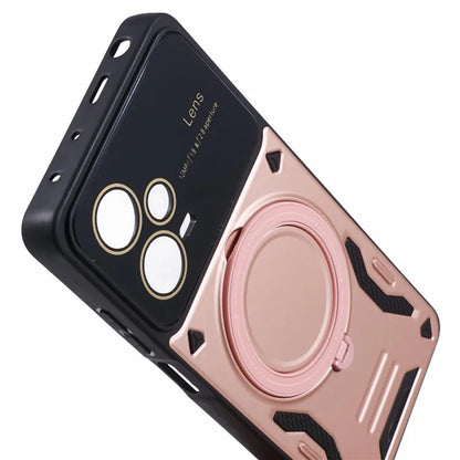For Xiaomi Redmi Note 12 Pro+ 5G Case PC+TPU Kickstand Phone Cover Compatible with MagSafe