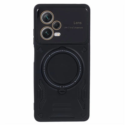 For Xiaomi Redmi Note 12 Pro+ 5G Case PC+TPU Kickstand Phone Cover Compatible with MagSafe