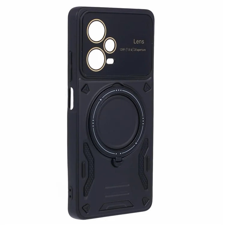 For Xiaomi Redmi Note 12 Pro+ 5G Case PC+TPU Kickstand Phone Cover Compatible with MagSafe