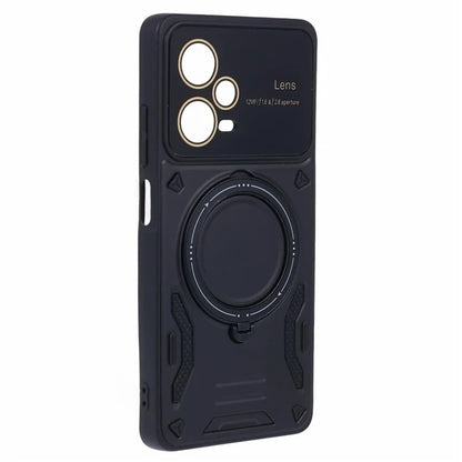 For Xiaomi Redmi Note 12 Pro+ 5G Case PC+TPU Kickstand Phone Cover Compatible with MagSafe
