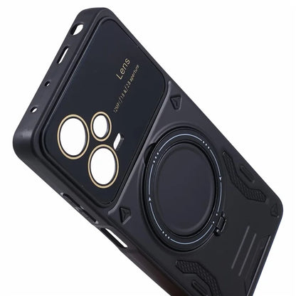 For Xiaomi Redmi Note 12 Pro+ 5G Case PC+TPU Kickstand Phone Cover Compatible with MagSafe