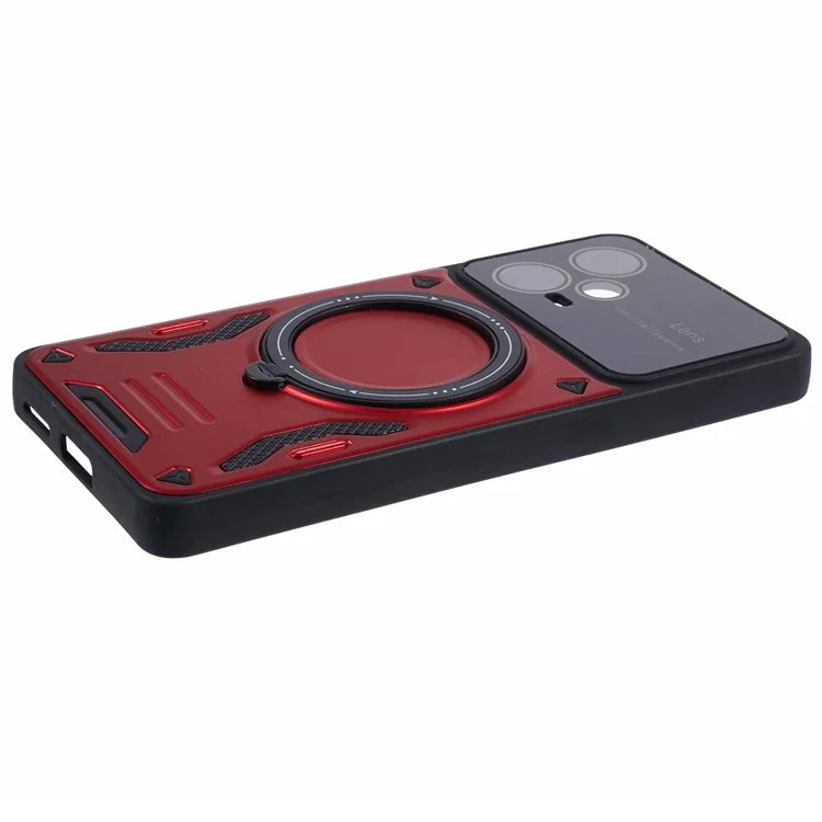 For Xiaomi Redmi Note 12 Pro+ 5G Case PC+TPU Kickstand Phone Cover Compatible with MagSafe