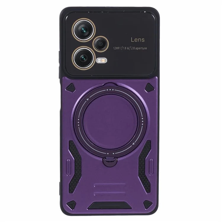 For Xiaomi Redmi Note 12 Pro+ 5G Case PC+TPU Kickstand Phone Cover Compatible with MagSafe