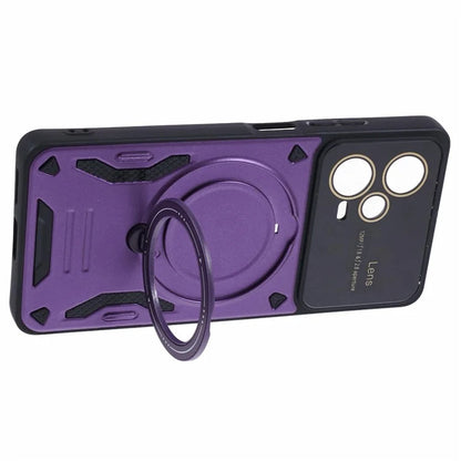 For Xiaomi Redmi Note 12 Pro+ 5G Case PC+TPU Kickstand Phone Cover Compatible with MagSafe